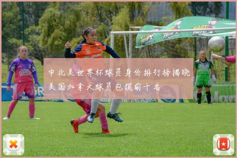 中北美世界杯球员身价排行榜揭晓美国加拿大球员包揽前十名